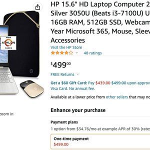 HP 15.6" HD Laptop 2022